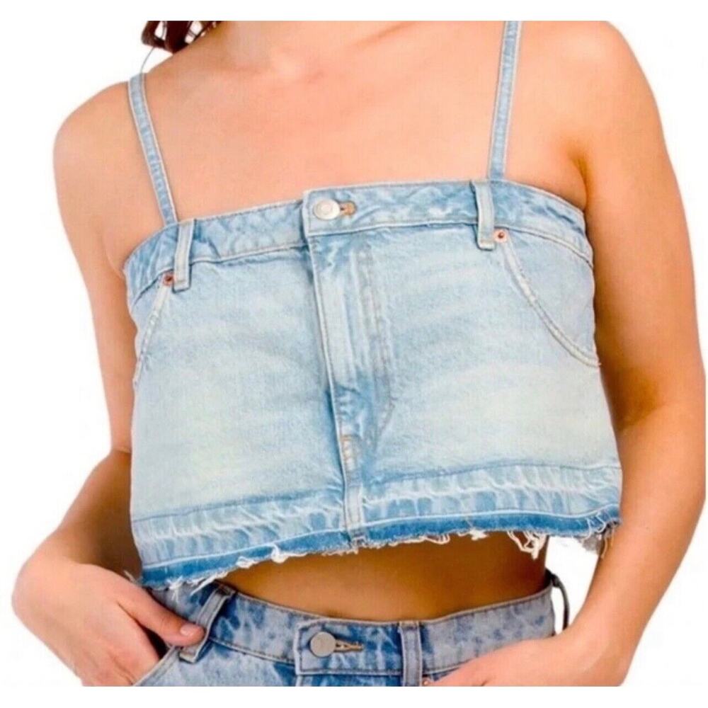 ZARA Denim crop top